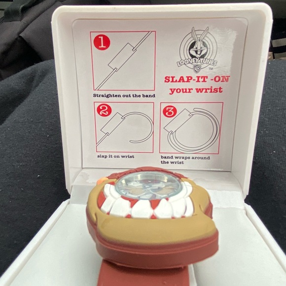 TAZ Tasmanian Devil Looney Tunes Watch Slap-It-On  Warner Bros New - Picture 4 of 7